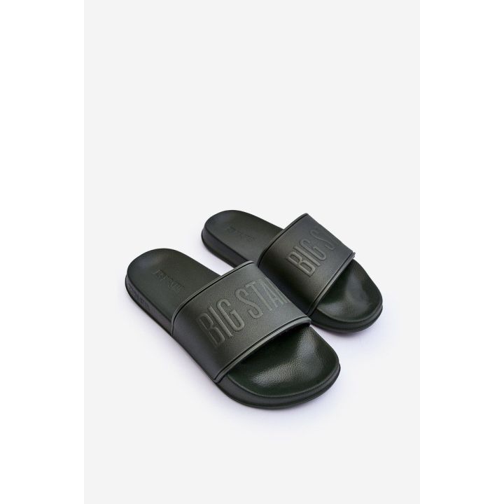 Vyriškos lengvos šlepetės Big Star MM174324 Dark Green BSB27251