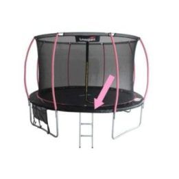 Danga batutui Sport Max 16ft juoda rožinė – saugumui ir ilgaamžiškumui lauke