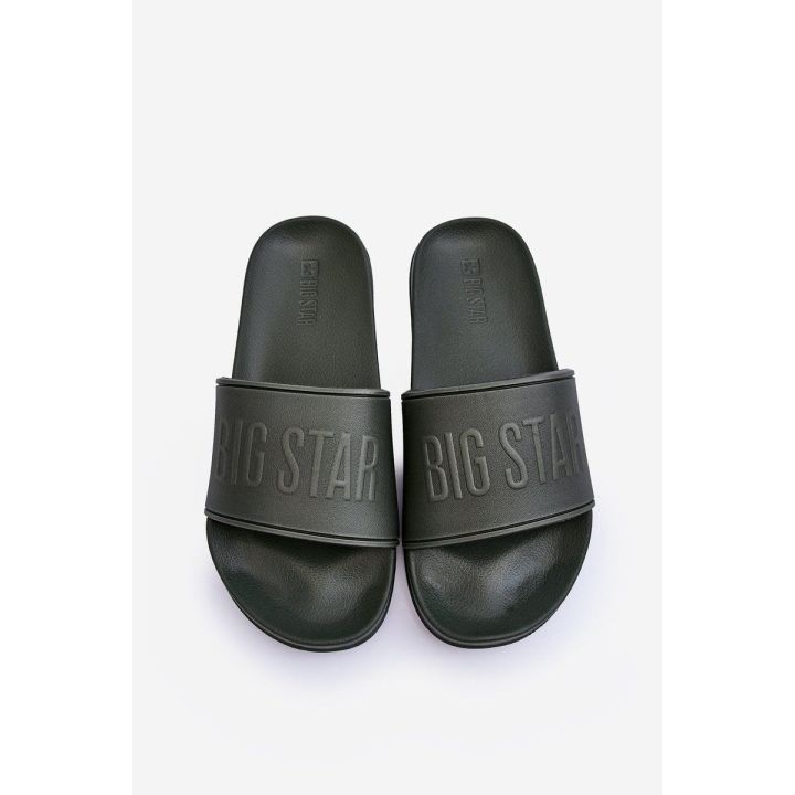 Vyriškos lengvos šlepetės Big Star MM174324 Dark Green BSB27251