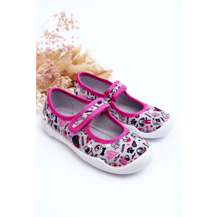 Vaikiškos balerinos Befado 114X521 Grey-Pink BSB27320