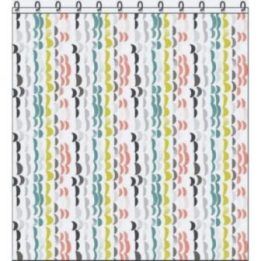 Įvairiaspalvė dušo užuolaida Bliss 180 x 200 cm