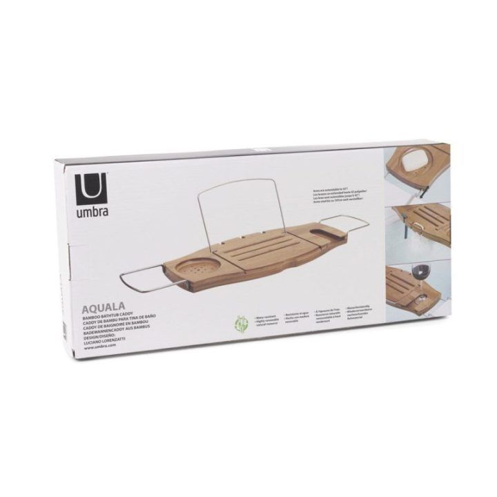 Lentynėlė voniai natūrali spalva CADDY AQUALA