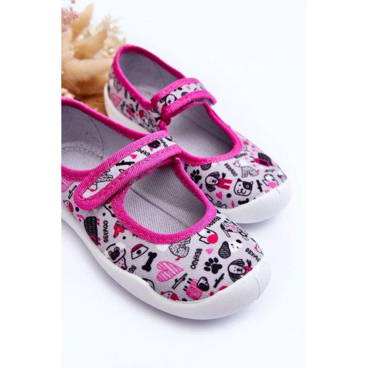 Vaikiškos balerinos Befado 114X521 Grey-Pink BSB27320