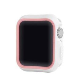 Devia Dazzle Series apsauginis dėklas Apple Watch 44 mm, baltas/rožinis