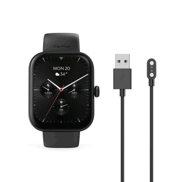 Juodas išmanusis laikrodis Hama Fit Watch 5000