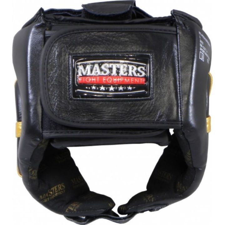 Boksininko šalmas Masters Kt-Professional M, juodas ir auksinis