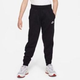 Vaikiškos sportinės kelnės Nike Club Fleece, juodos