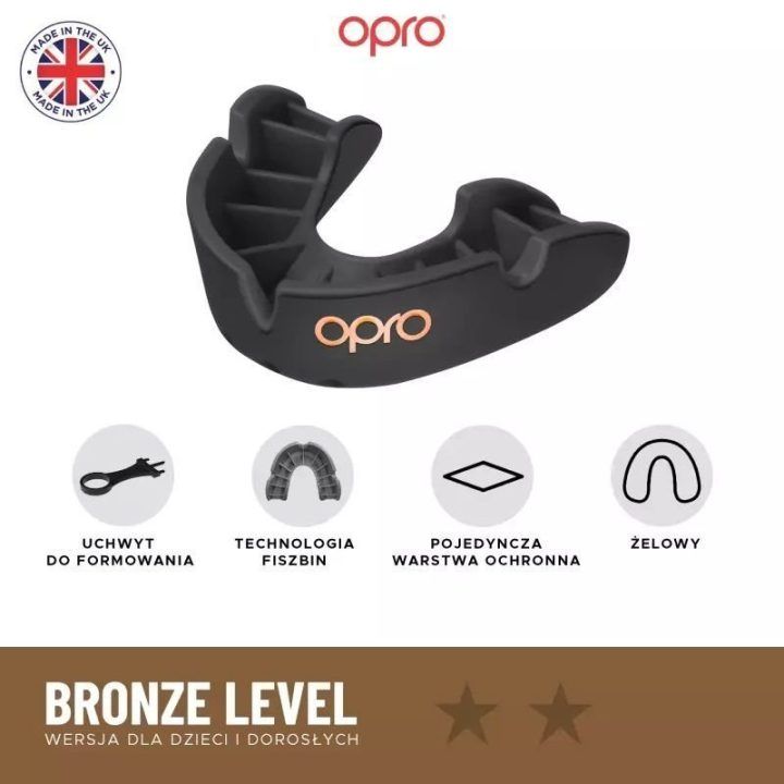 Dantų kapa Opro UFC Bronze GEN2, juoda
