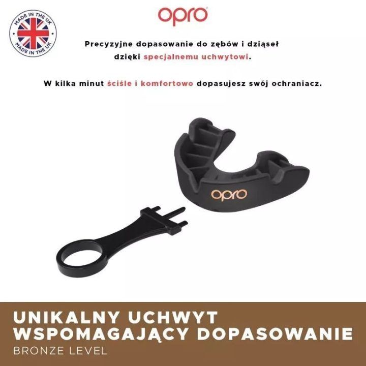 Dantų kapa Opro UFC Bronze GEN2, juoda