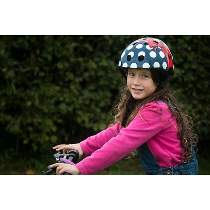 Vaikiškas dviratininko šalmas Polka Dot, 53–58 cm