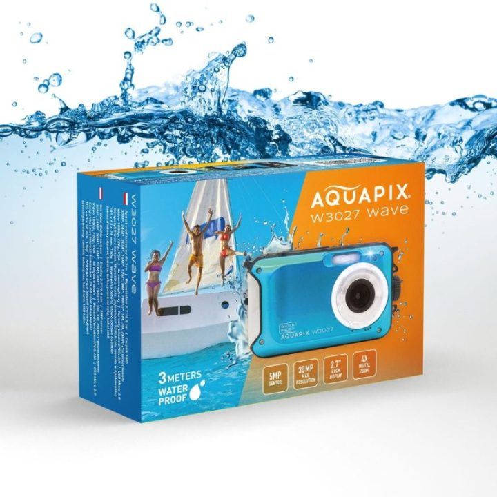 Easypix Aquapix W3027 vandeniui atspari kamera, IceBlue