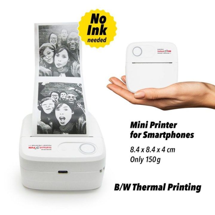Easypix InstantFUN Pocket Printer P1 mini spausdintuvas