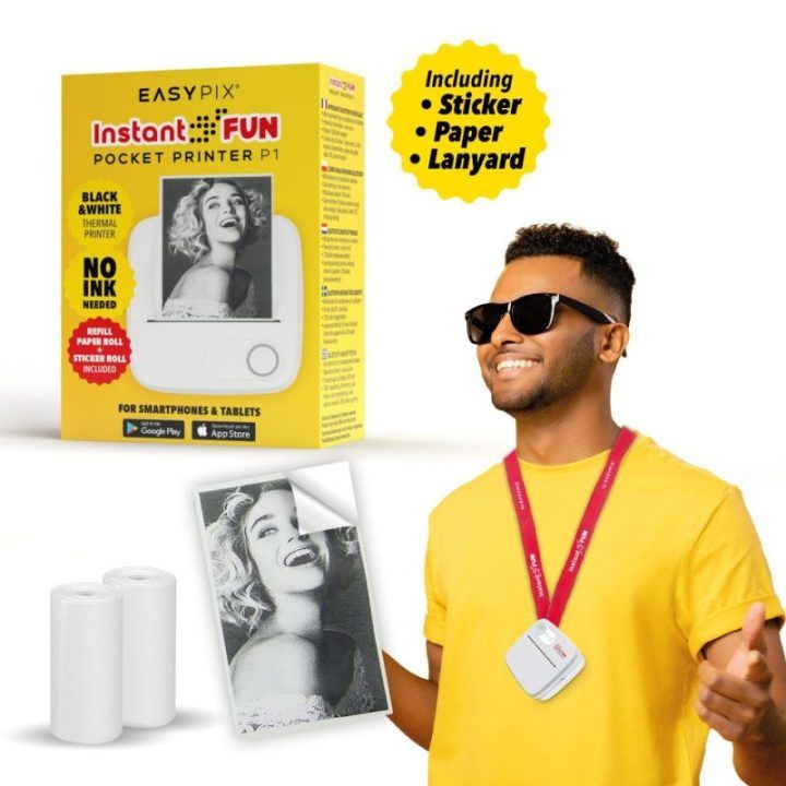 Easypix InstantFUN Pocket Printer P1 mini spausdintuvas