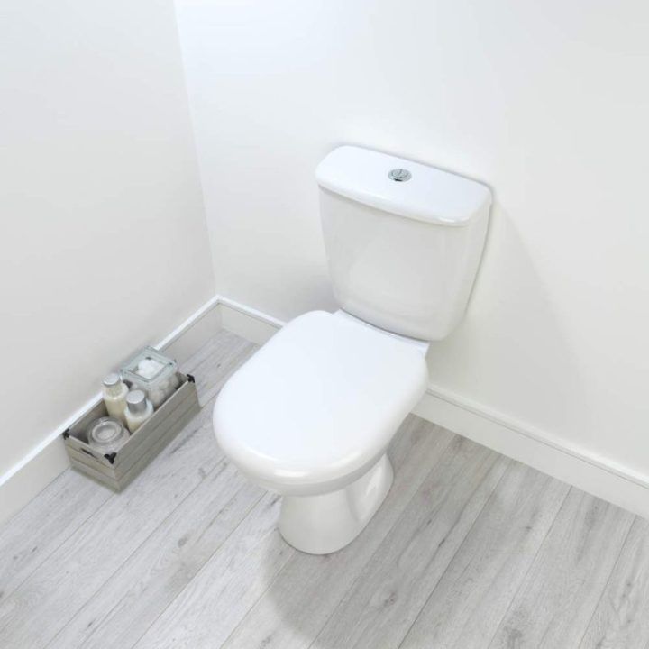 Beldray Anti-bac D formos klozeto sėdynė, balta