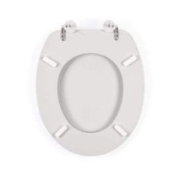 Beldray LA032355PGRY medinė klozeto sėdynė, balta