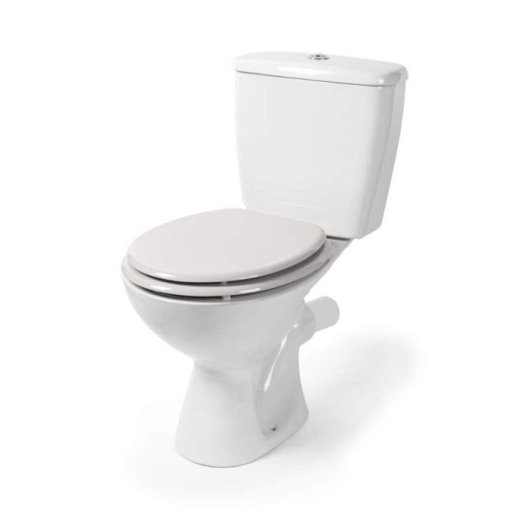 Beldray LA032355PGRY medinė klozeto sėdynė, balta