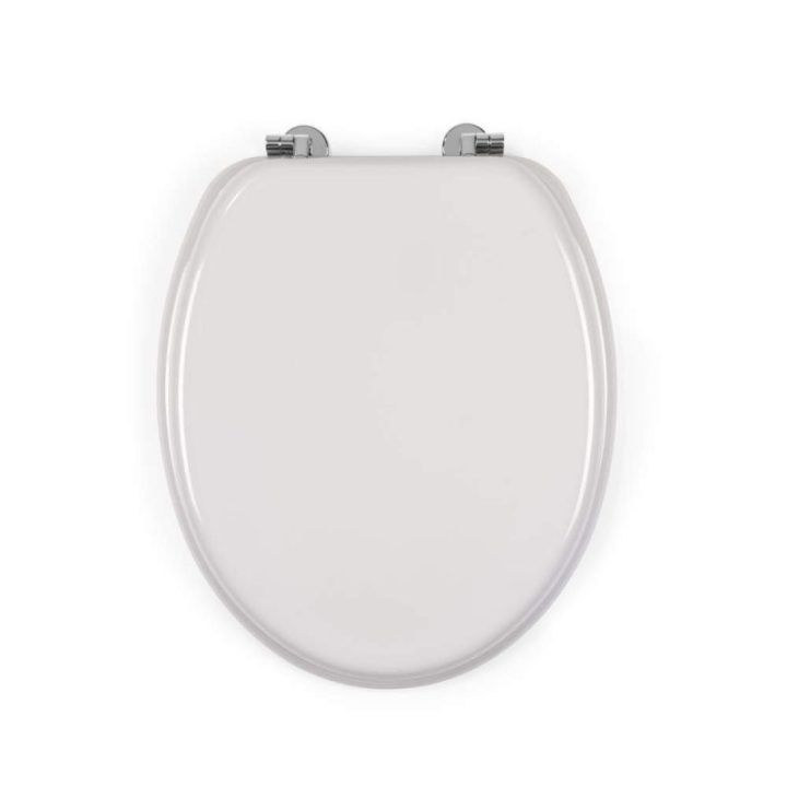 Beldray LA032355PGRY medinė klozeto sėdynė, balta