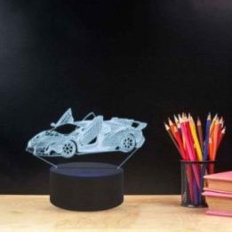 Manta SNL64RGB LED šviestuvas su 3D automobilio iliuzija, RGB