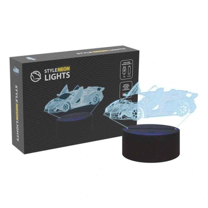 Manta SNL64RGB LED šviestuvas su 3D automobilio iliuzija, RGB