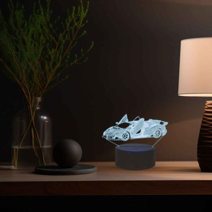 Manta SNL64RGB LED šviestuvas su 3D automobilio iliuzija, RGB
