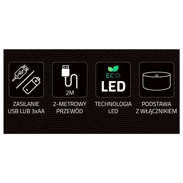 Manta SNL84WH LED šviečianti sniego liekana