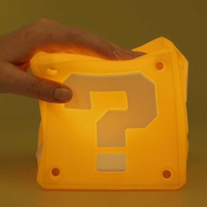 Paladone Super Mario ? Block SquishyGlo įkraunamas silikoninis šviestuvas