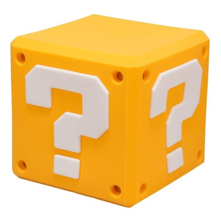 Paladone Super Mario ? Block SquishyGlo įkraunamas silikoninis šviestuvas