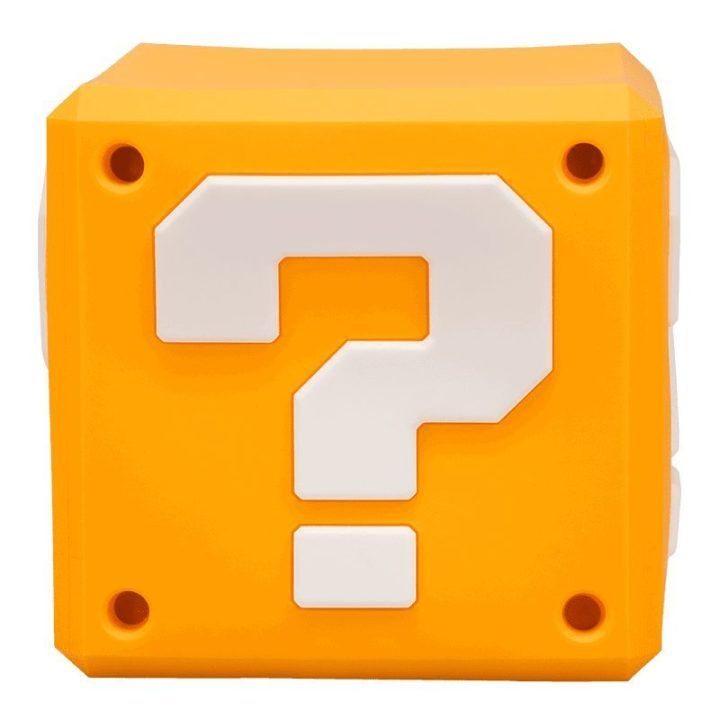 Paladone Super Mario ? Block SquishyGlo įkraunamas silikoninis šviestuvas
