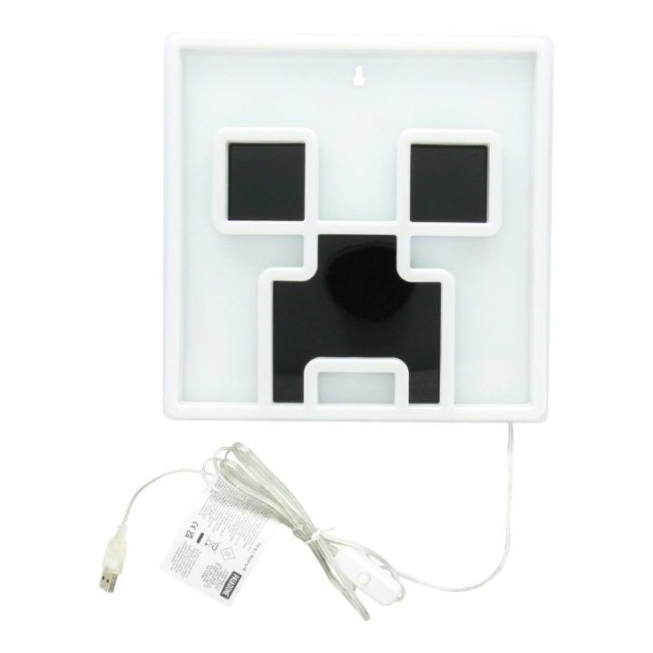 Paladone Minecraft Creeper prie sienos tvirtinamas LED neoninis šviestuvas, 25 cm