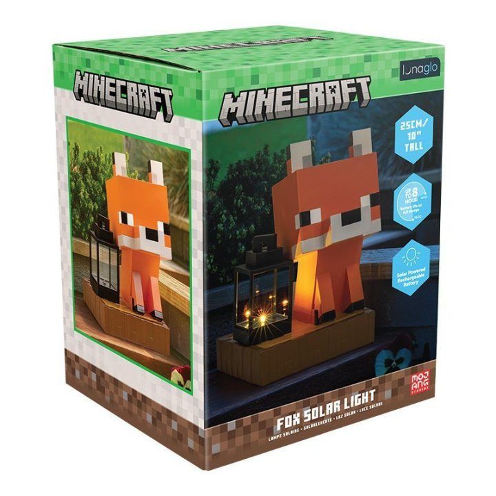 Paladone Minecraft Fox Solar Light saulės šviestuvas