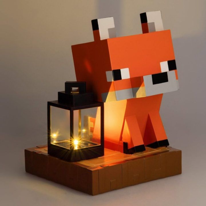 Paladone Minecraft Fox Solar Light saulės šviestuvas