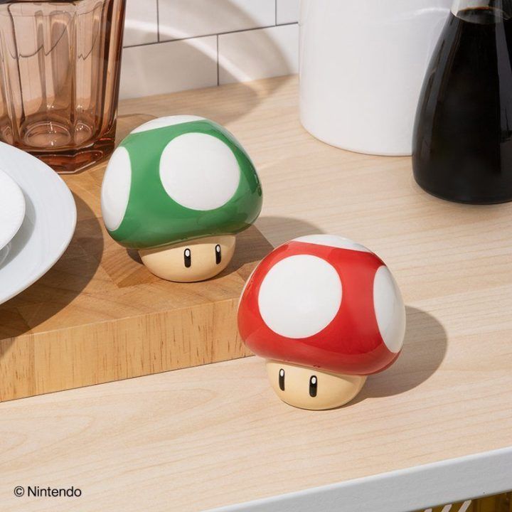 Paladone Super Mario grybų druskos ir pipirų indeliai