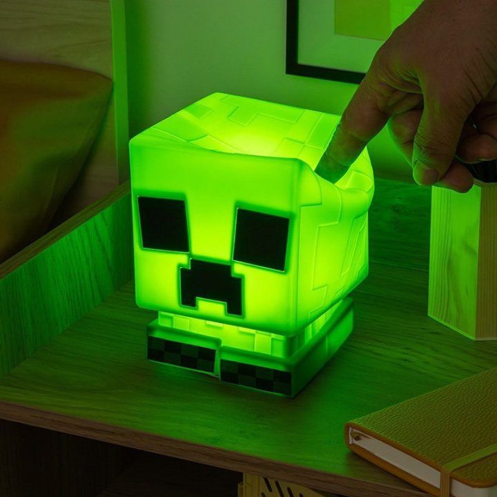 Paladone Minecraft Creeper SquishyGlo silikoninis įkraunamas šviestuvas