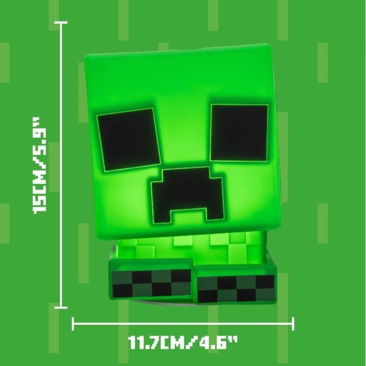 Paladone Minecraft Creeper SquishyGlo silikoninis įkraunamas šviestuvas