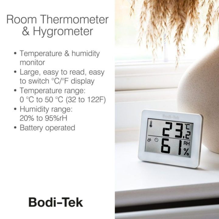 Bodi-Tek HGTH-EU/1,0 kambario termometras ir higrometras
