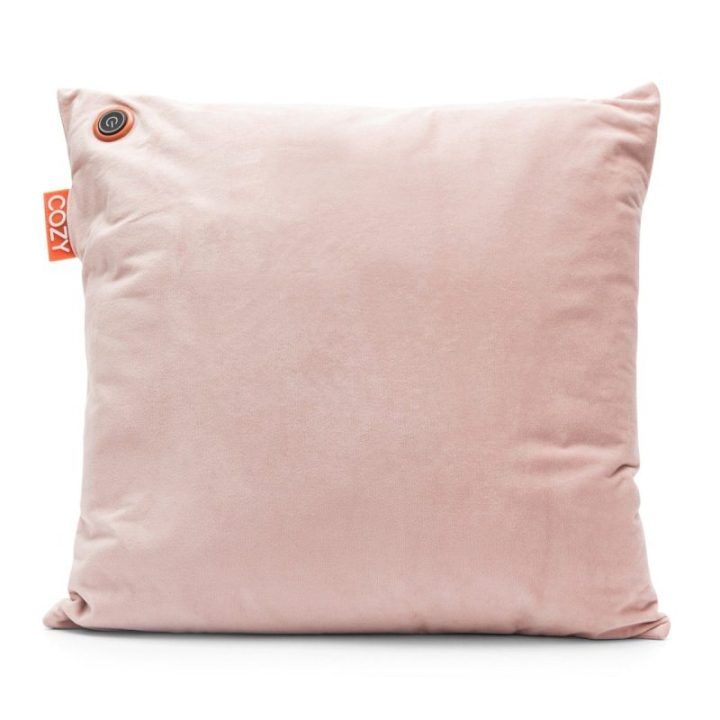 Bodi-Tek COZY šildoma komforto pagalvėlė 45 x 45 cm, šviesiai rausvas veliūras