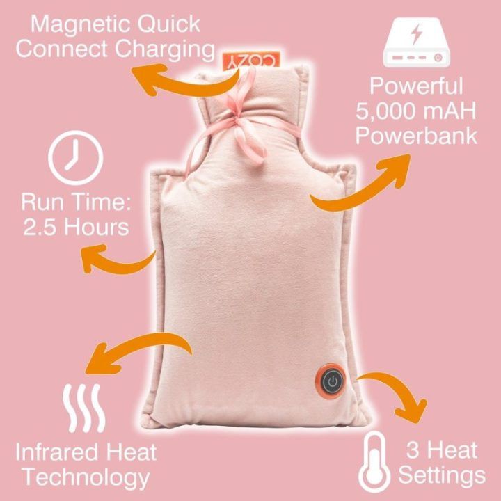 Bodi-Tek COZY įkraunama karšto vandens pagalvėlė, EU