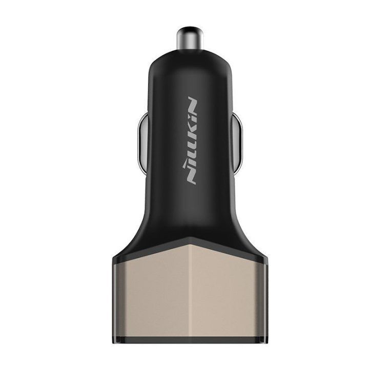 Nillkin Celerity automobilinis įkroviklis USB-A + USB-C, 32 W, auksinis