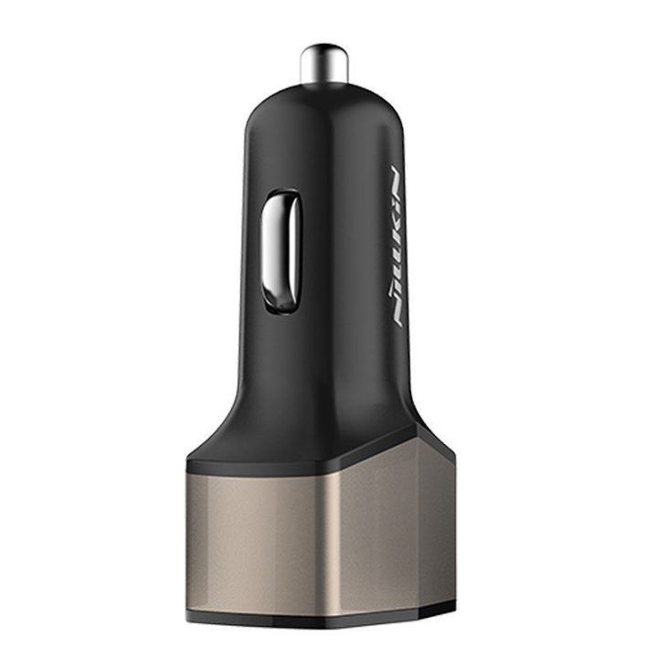 Nillkin Celerity automobilinis įkroviklis USB-A + USB-C, 32 W, auksinis