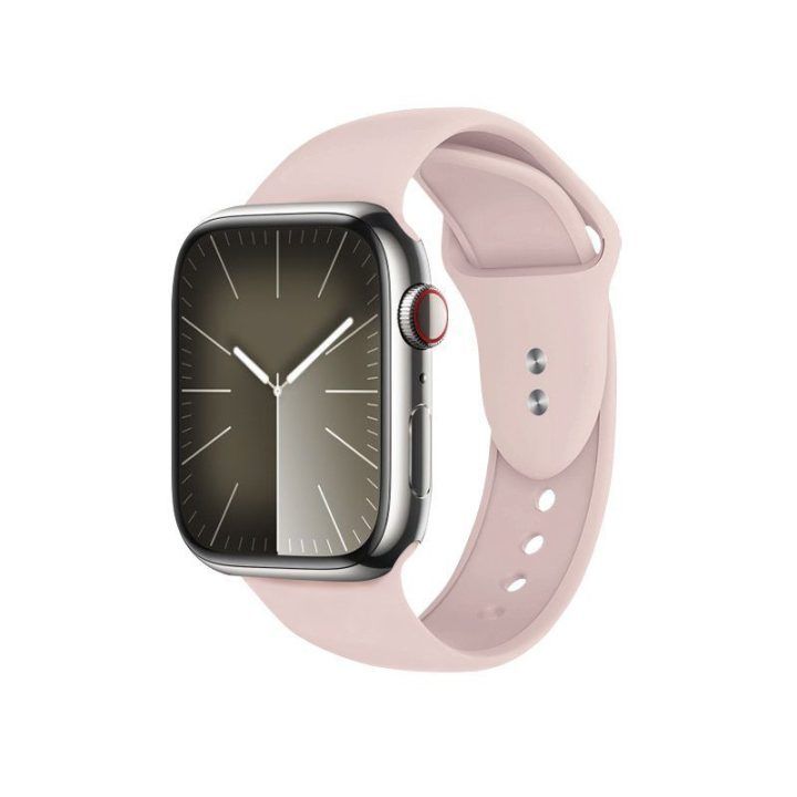 Apple Watch dirželis iš skysto silikono, rožinis