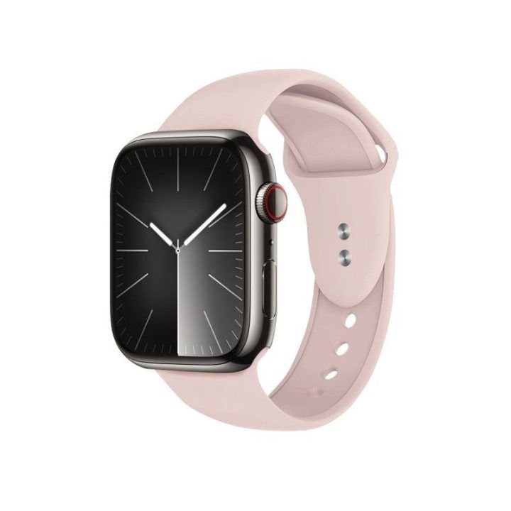 Apple Watch dirželis iš skysto silikono, rožinis