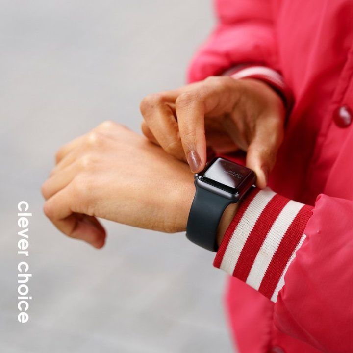 Dirželis Apple Watch, raudonas, silikoninis, Crong