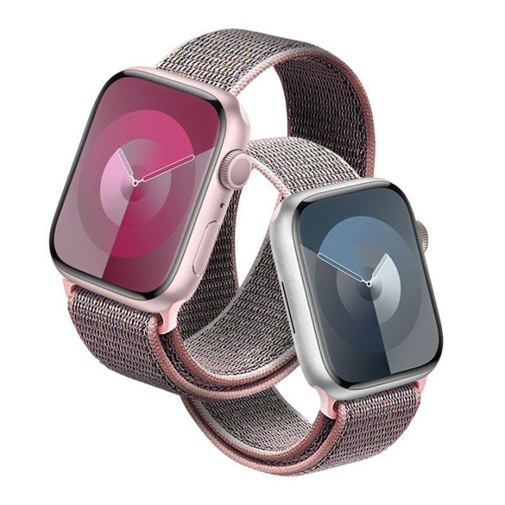 Nailoninis sportinis dirželis Apple Watch, rožinis