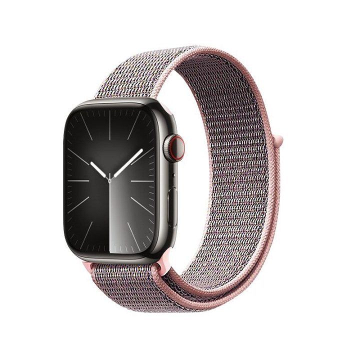 Nailoninis sportinis dirželis Apple Watch, rožinis
