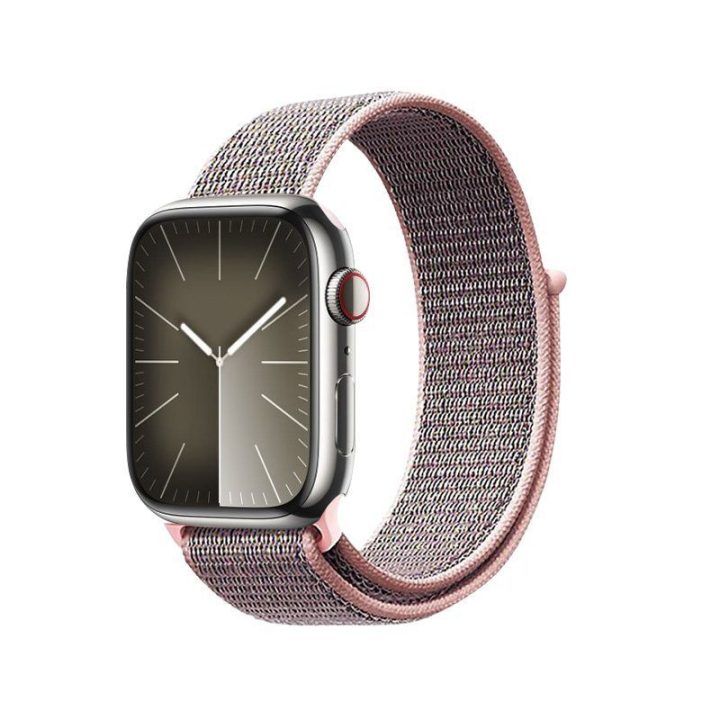 Nailoninis sportinis dirželis Apple Watch, rožinis