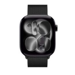 Nerūdijančio plieno dirželis Apple Watch 38/40/41/42 mm, juodas