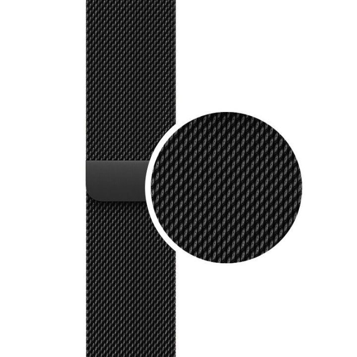 Nerūdijančio plieno dirželis Apple Watch 38/40/41/42 mm, juodas