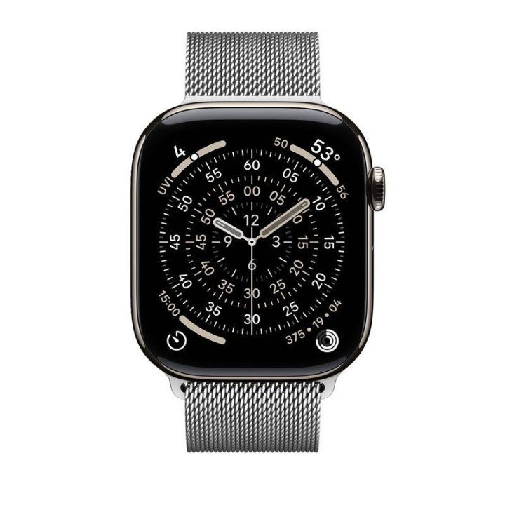 Laikrodžio dirželis Crong Milano Steel iš nerūdijančio plieno Apple Watch, sidabro spalvos