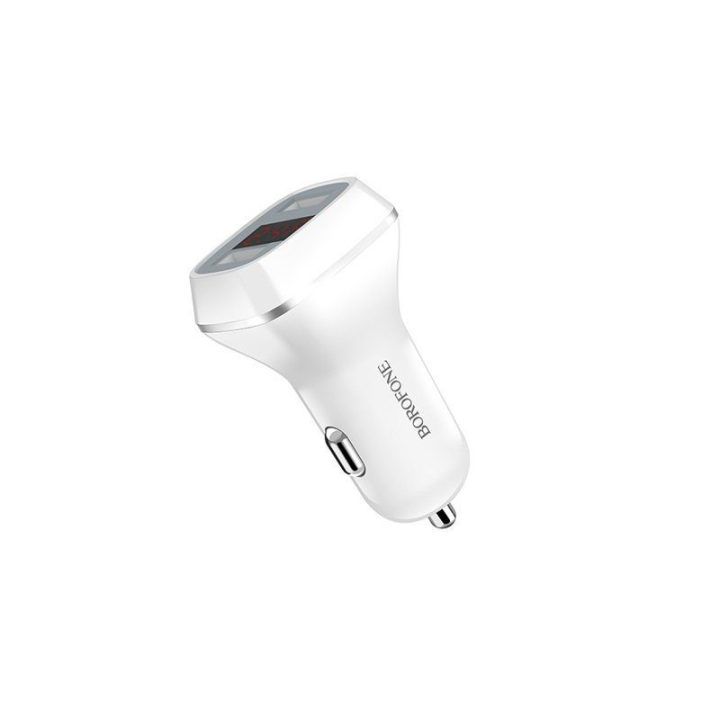 Automobilinis įkroviklis Borofone, 12 W, baltas