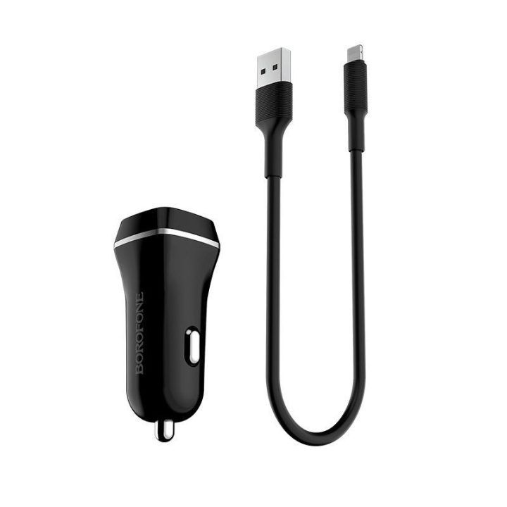 Automobilinis įkroviklis Borofone BX1, 12 W, juodas